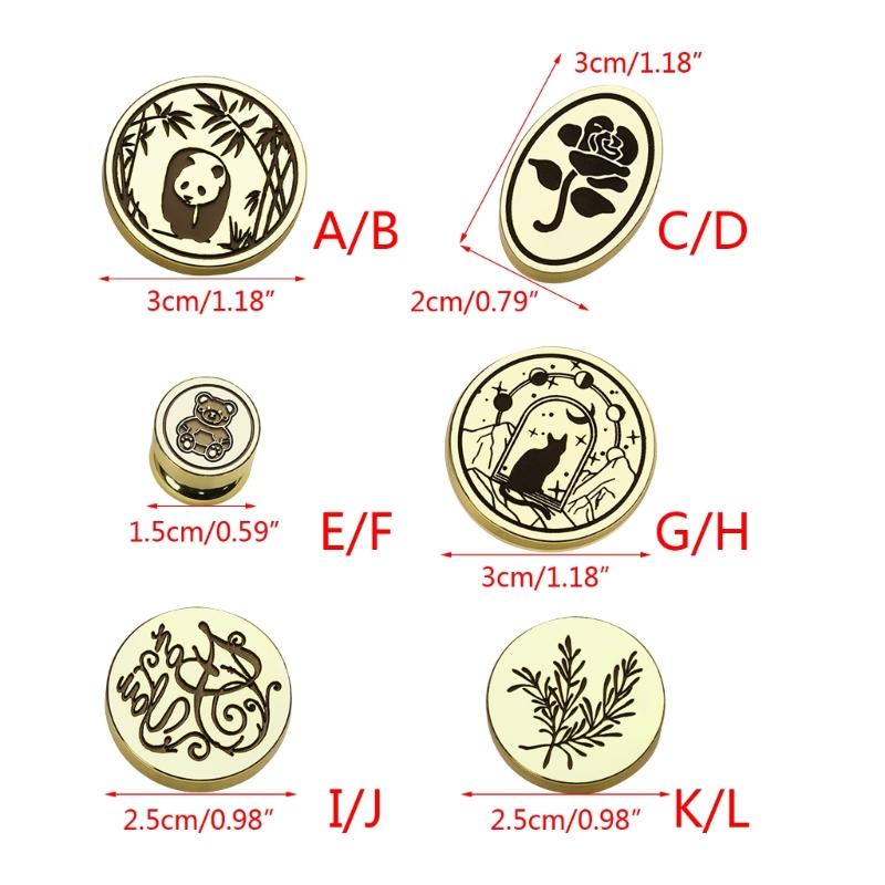 Antique Sealing Wax Scrapbooking Stamps Head for Party Invitations Gift Decor