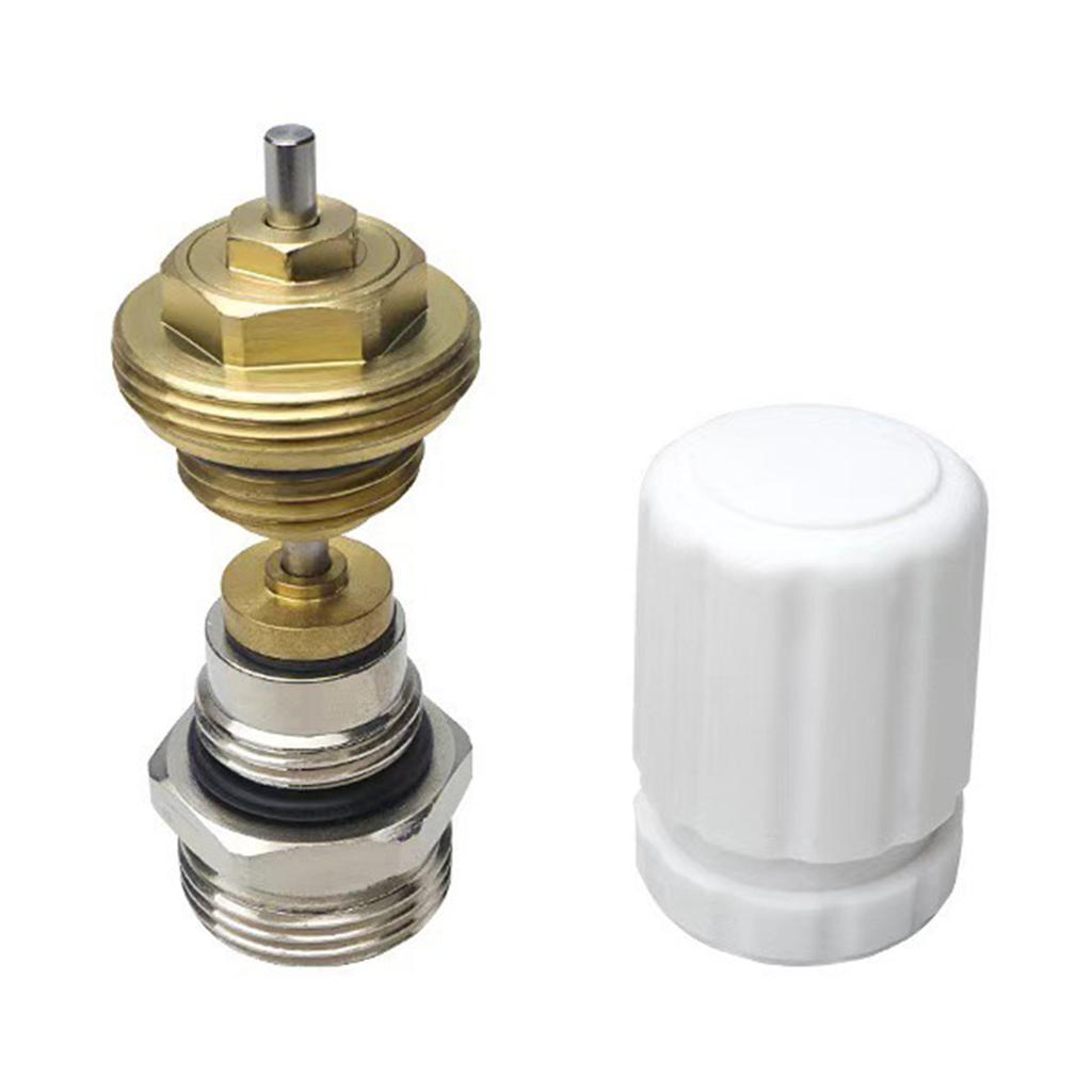 Brass Thermostat Valves Cores M30 for Underfloor Heating Systems Home Accessory with Heimeiers Valves Daily Use