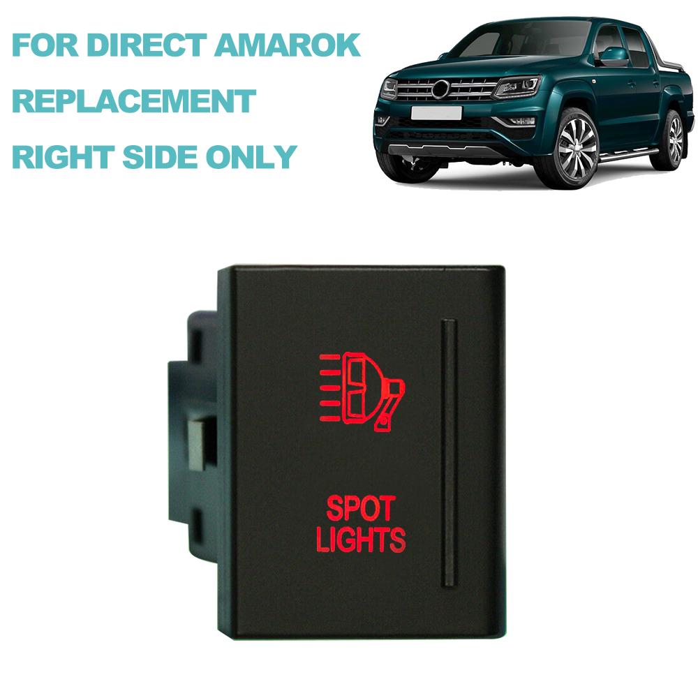 12V 3A Push Button Switch Red Led / ON OFF Spot Rear Reverse Lights Beacon For VW AMAROK 2009-2016 Volkswagen Accessories OEM