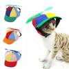 Detachable Dog Baseball Cap Breathable Dogs Helicopter Top Hat Funny Pet Propeller Hat  Puppy