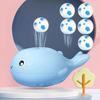 Electric Blowing Ball Whale Toy with 2/4/6 Balls USB Rechargeable Educational Sea Animal Suspension Ball Interactive Toy Toddlers Boys Girls Gift