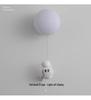 Nordic Moon Astronaut Wall Light for Kids' Rooms - Creative Cartoon Bedside Lamp for Boys and Girls.