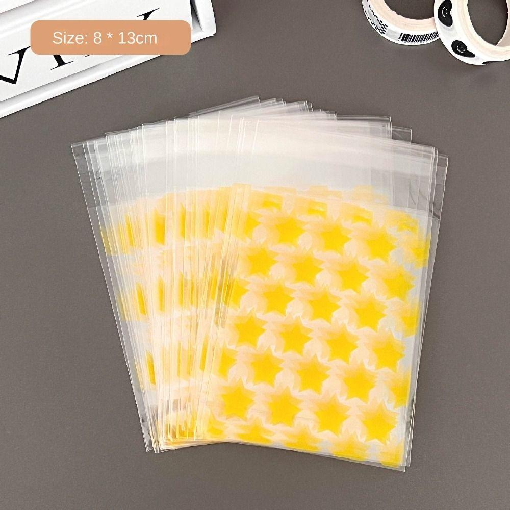 10/50 шт PE OPP самоклеящийся пакетик звезда печенье упаковка мешок для выпечки ювелирные изделия подарочная упаковка