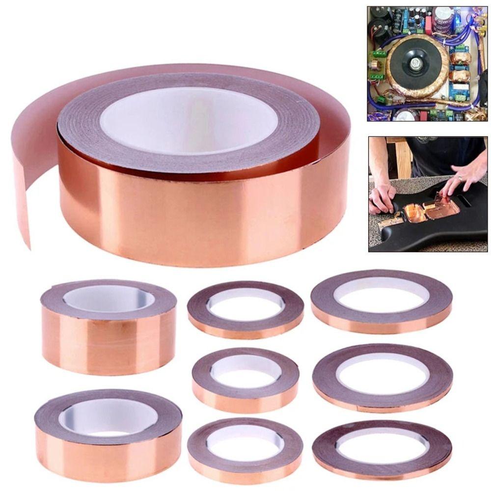 Толщина 0,05 мм DIY Медная фольга Лента Высокотемпературная стойкость Медная фольга Лента Мобильные телефоны