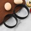 Stainless Steel Double Curling Mousse Ring Non-Stick Cake and Biscuit Mold