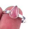 Натуральный Родохрозит Драгоценный Камень Ручной Работы 925 Пробы Цельное Стерлинговое Серебро Кольцо S.9 y5E58