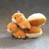 Little Squirrel Plush Pendant Keychain Toy Doll Cartoon Bag Ornament Hanger School Bag Key Chain Ornament