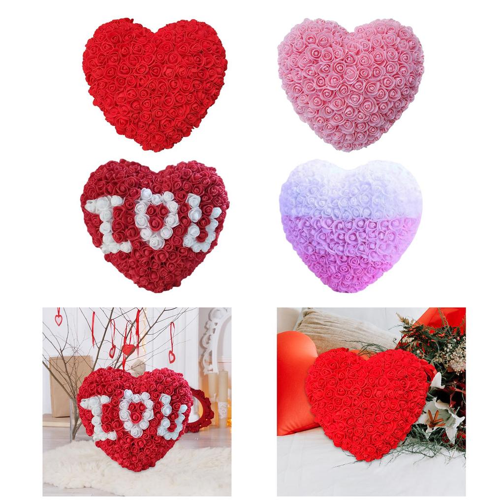 Heart Shaped Rose Flower Creative Preserved Flowers for Gift