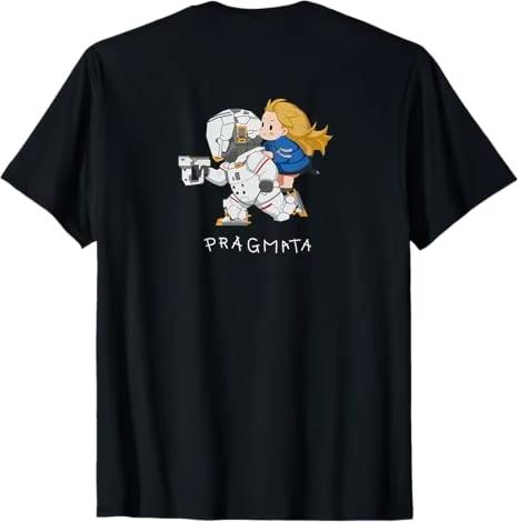PRAGMATA Action adventure game TShirt 2026 Summer New Diana cute graphics pure Cotton Short sleeves Top Y2K Harajuku shirt