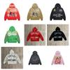 2026 Washed Distressed Zip-Up Hoodie Pants Set Mens Loose Fit Streetwear Outfit
