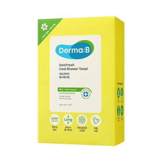 Derma B Део Фреш Кул Полотенца для душа (5 упаковок)