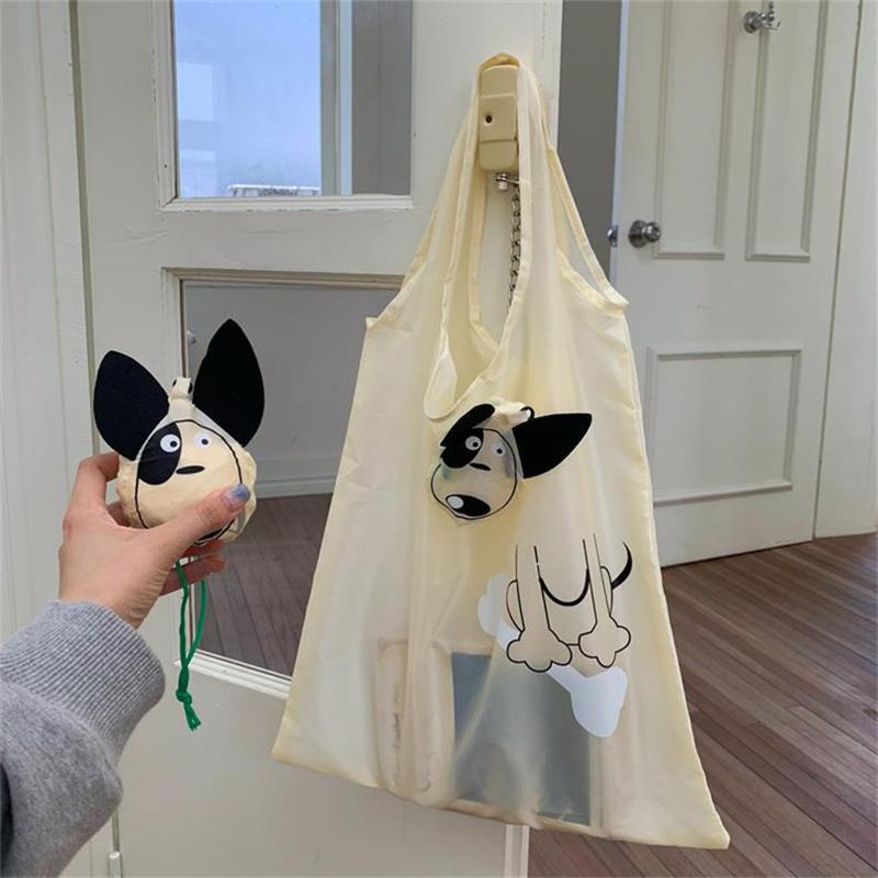 Мультяшная складная хозяйственная сумка, портативная, большой вместимости, экологичная сумка для супермаркета