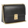 Coach Hutton 22 Сумка-конверт на клапане с логотипом из 22 букв, многофункциональным карманом, из кожи, женская, маленькая, Черная CJ392-B4BK
