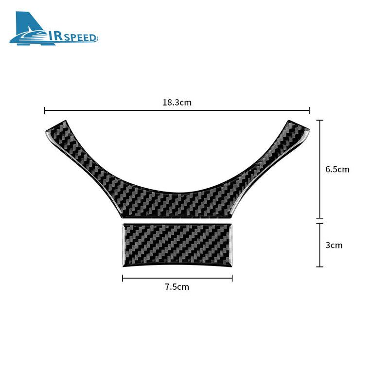 Для Lexus IS250 IS300 IS350 2013 2014 2015 2016 2017 2018 Настоящая мягкая карбоновая накладка-стикер на руль автомобиля