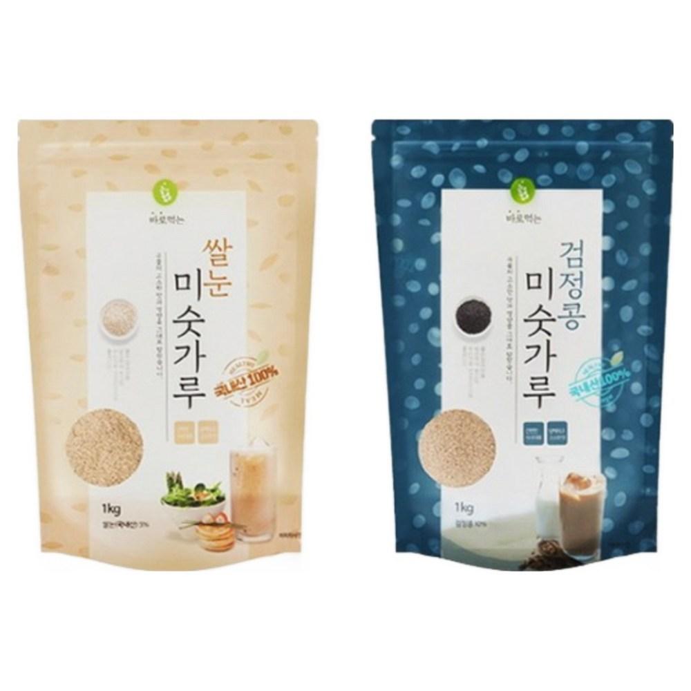 100% Domestic Black Bean Misugaru 1kg Rice Germ Misugaru 1kg (Total 2kg) Duri Duri Meal Replacement Seonsik 1 Set Ingredients | 2kg 1 Set