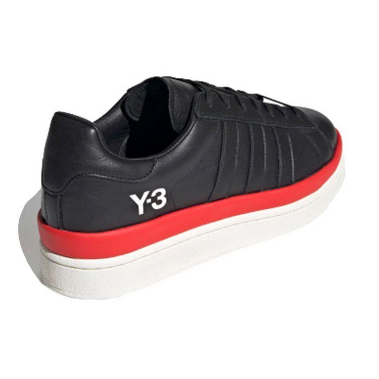 Adidas Y-3 Hicho Черные красные кроссовки унисекс Off-White FZ4338