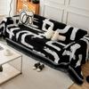 Black White Chenille Sofa Towel for Living Room Non-slip Sofas Cover Couch Covers L Shaped Corner Sofa Mat Seat Pad Modern Home