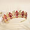 Baroque Bridal Crown Forest Retro Crystal Tiara Crown Jewelry Hair Accessories