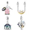 Уютный Медный Дом&Питомец&Владелец Подвеска Шарм Подходит для DIY Браслетов Ожерелий Семейная Любовь Ювелирные Изделия