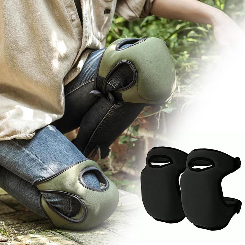 1 пара наколенников, противоскользящие защитные подушки для садоводства с ремнями, наколенники для бега и фитнеса, регулируемые наколенники