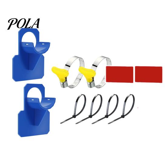 Pool Hose Holder for Above Ground Swimming Pipe Holders, Prevent Sagging, Support Bracket Water with Clamps, Pools Accessories Stabilizer