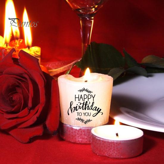 Наклейка на свечу, поговорки, узор, тату-пленка для свечей, сделай сам, украшение поверхности свечи для вечеринки, Дня святого Валентина