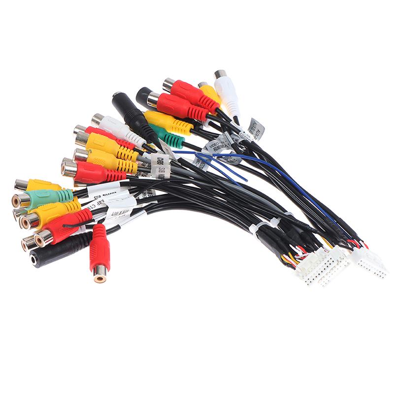 Android радио Автоаксессуары RCA Выходной провод Aux-in микрофон Адаптер