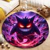 5 Размеров Pokemon Gengar Печать Круглый Ковер Гостиная Спальня Стол и Стул Диван Декоративный Ковер Игровой Коврик Подарок