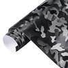 3D Ghost Black Camouflage Vinyl Wrap Sheets для мотоцикла, автомобиля, салона, наклейки, самоклеящиеся наклейки, ПВХ-наклейки