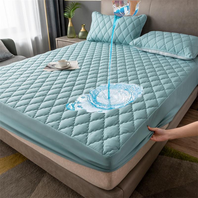 11 цветов стеганый процесс водонепроницаемый чехол для матраса Queen Size 180x200 см простыня защитный чехол для матраса для односпальной двуспальной кровати