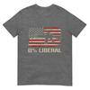 0 Liberal Zero Percent Ar15 Usa Flag Funny Pro Gun Tshirt For Unisex Unisex
