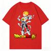 2026 New Dragon Ball Vegeta Anime Printed Short Sleeve Tshirt Mens and Womens Tshirt Mens Tops Sports Tshirt Harajuku