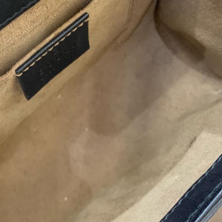 [Pre-Owned] Padlock Moonlight Treasure Box Series Metal Lock Logo Canvas And Leather Crossbody Bag Small - Very Good #Y33CTC