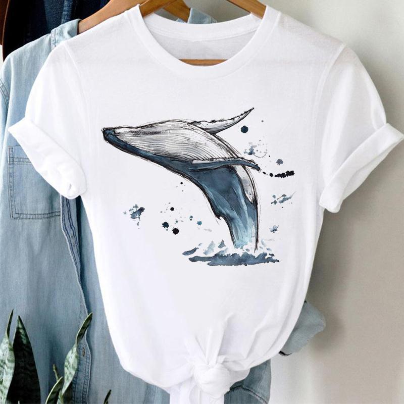 Women Dog Coffee Love Pet Print Clothing Short Sleeve Casual Tee Top Summer Fashion Tshirt Lady Female Graphic T-shirt