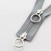 5# 70/90cm Double Circle Sliders Metal Open Tail Auto Lock Zipper For Long Down Jacket Coat DIY Sewing Handcraft Accessories