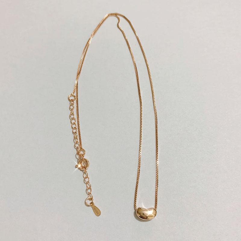 S925 Серебряный горошек Серебряное ожерелье-цепочка на ключицы для женщин и девочек, вечерние ювелирные изделия, подарки