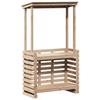 Garden Bar with Roof 112.5 x 57 x 195.5 cm Solid Pine Wood