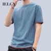 Мужская повседневная модная простая корейская футболка с коротким рукавом