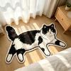 Non Slip Cat Shaped Rug Absorbent Bedside Carpet Cozy Decor Bath Mat  Bathroom