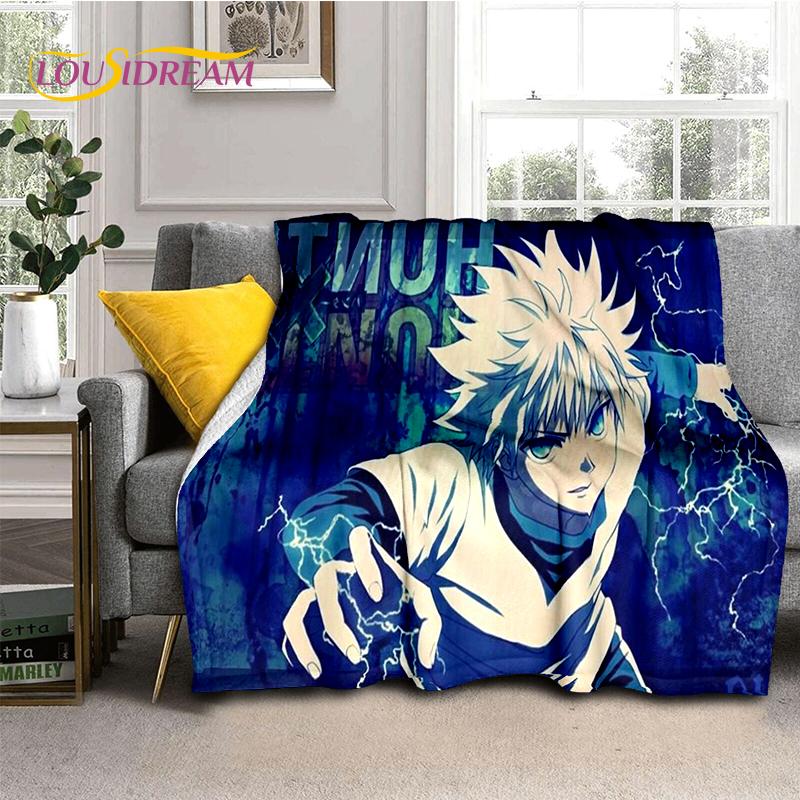 HxH Аниме Hunter×Hunter Мультфильм Мягкое Фланелевое Одеяло для Кроватей Спальни Дивана Пикника, Плед для Покрытия Наружного Отдыха Дневного Сна