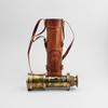 Functional Telescope Brass Construction Glass Optics and High Magnification Camouflage Finish 45.72 Cm Long In Leather Bag