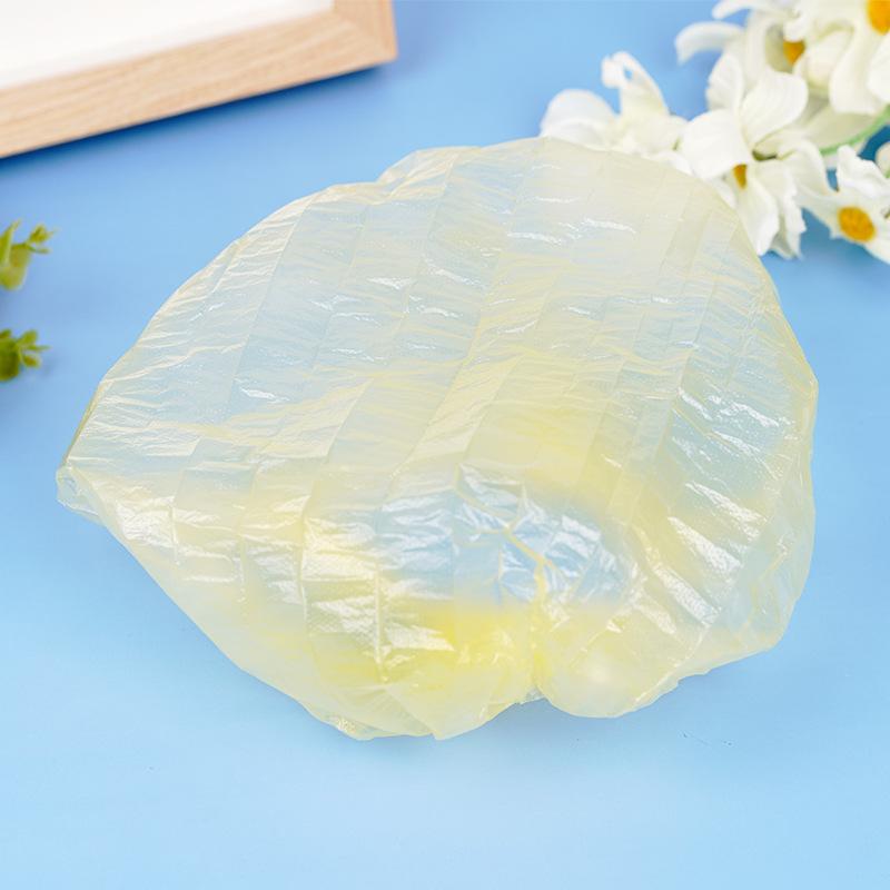 100 Disposable Shower Caps Bathing Bathing Waterproof Adult Hair Drying Caps Dustproof Plastic Head Covers for Men and Women