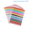 10 листов Круг в горошек Офис Класс Вечеринка Украшение Игрушки Украшение для дневника Маркировочная наклейка 6-45 мм Цветные точечные наклейки