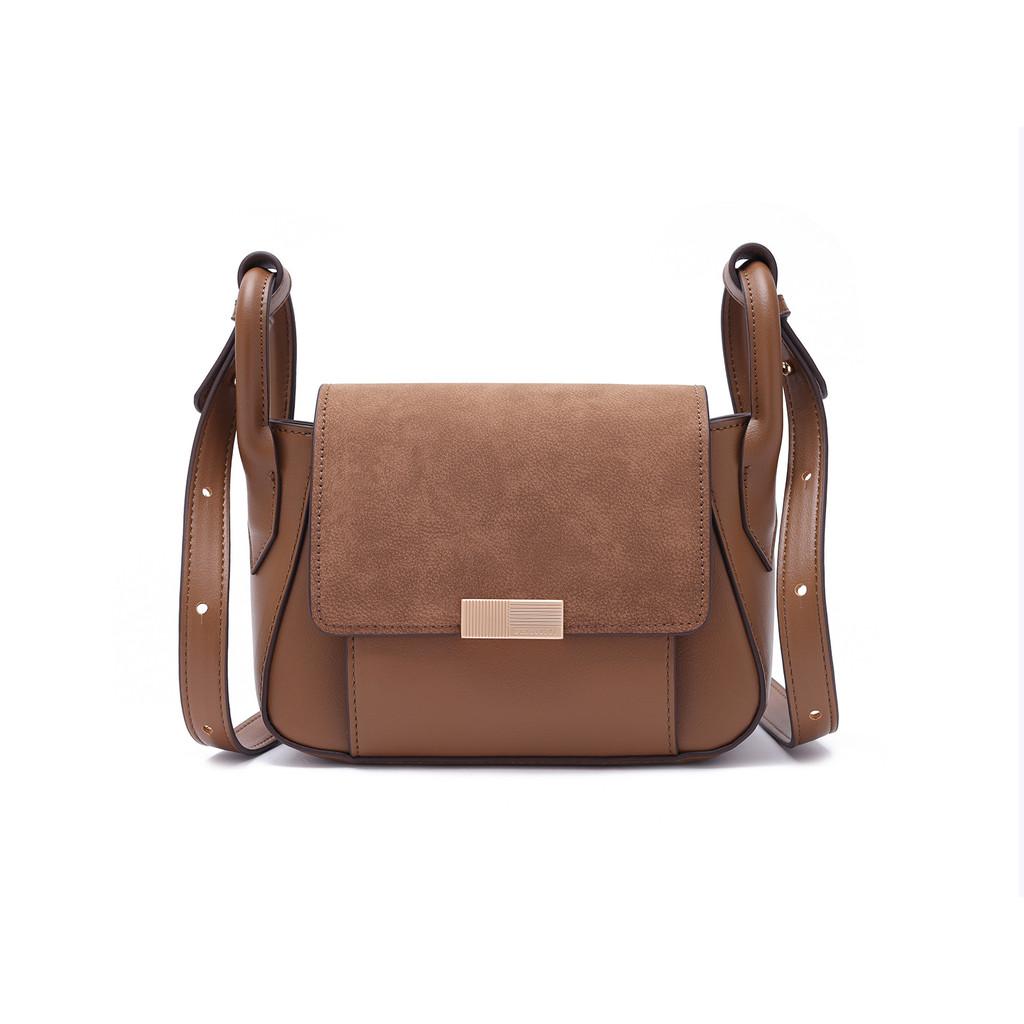 IELGY Fashion Trend Stitching Fashion Tofu Bag Shoulder Messenger Bag