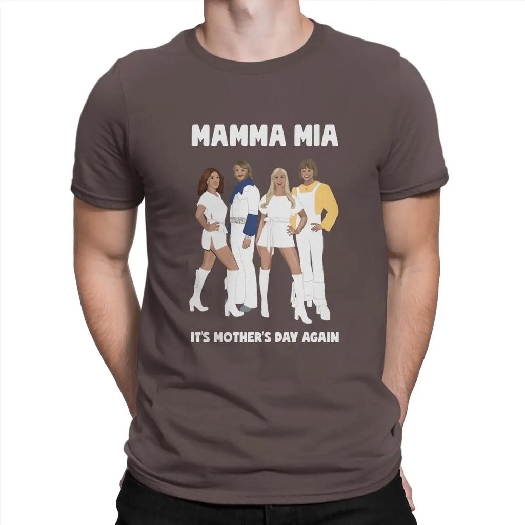 Модные мужские футболки Mamma Mia Music с круглым вырезом, 100% хлопок, с коротким рукавом, футболка-майка, подарок на день рождения
