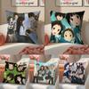 Anime H-hyouka Pillowcase Invisible Zipper Silky Sofa Cushion Cover