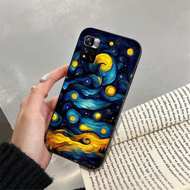 Чехол для телефона «Звездная ночь» Ван Гога для Xiaomi Redmi note 13 12 11 10 Pro 12S 11S 10S Redmi 10 13C 9C Funda