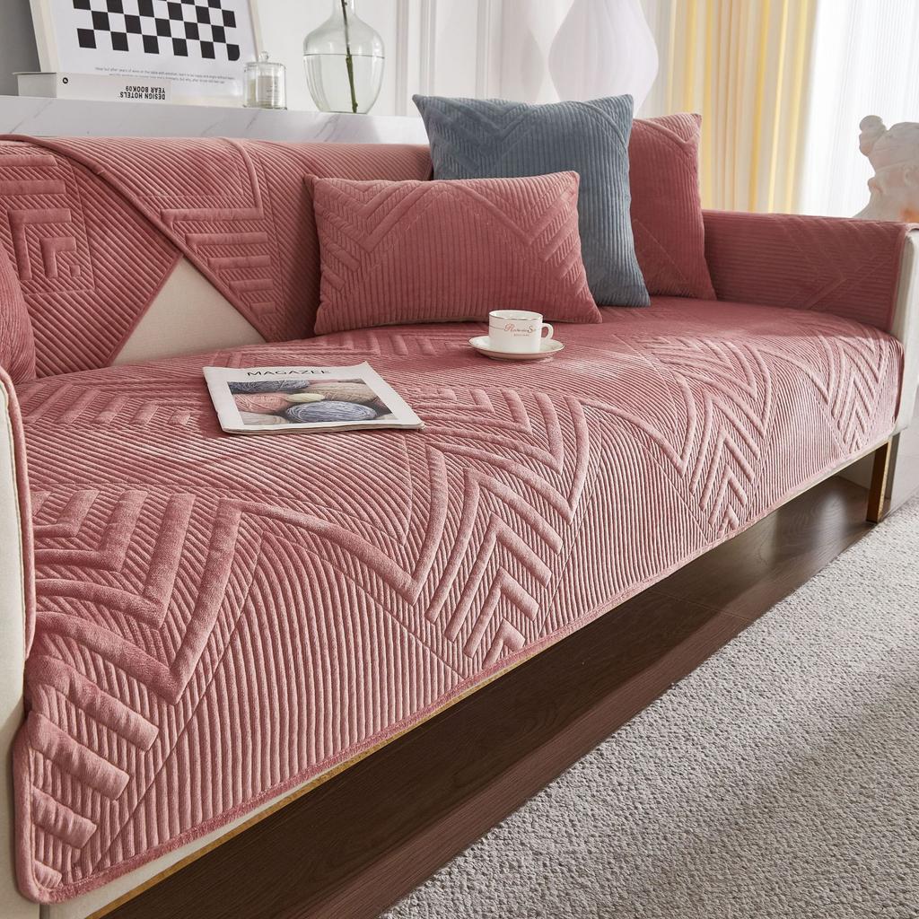 Осень и зима Nordic Ins, белая плюшевая кожаная диванная подушка, хрустальная бархатная подушка, нескользящая спинка, полотенце, простое, современное, теплое