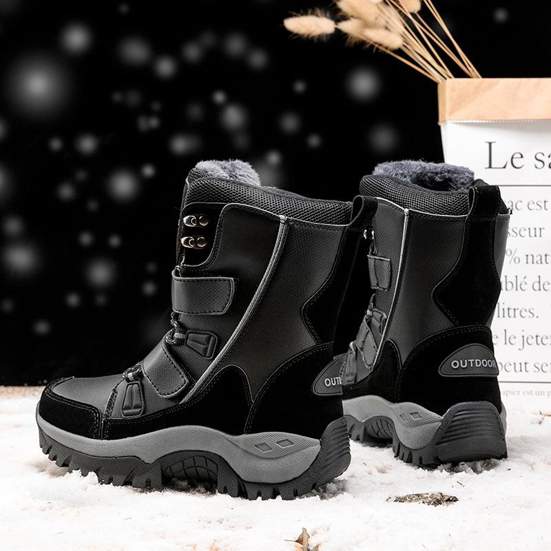 Winter Outdoor Women's Snow Boots Thickened Plush Sneakers Casual Shoes Warm Thick Sole Snow Proof Waterproof Boots