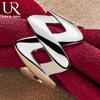 925 Sterling Silver Number 8 Geometric Ring Fashion Wedding Jewelry